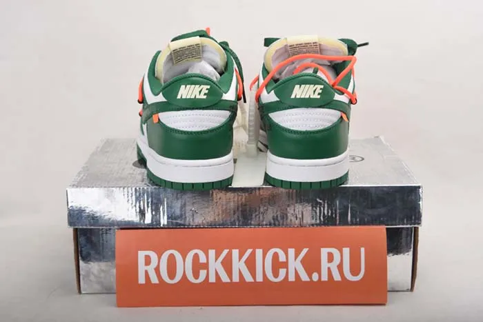 OFF-WHITE NIKE DUNK LOW PINE GREEN CT0856-100