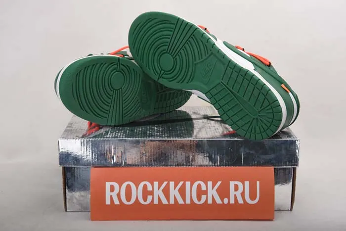 OFF-WHITE NIKE DUNK LOW PINE GREEN CT0856-100