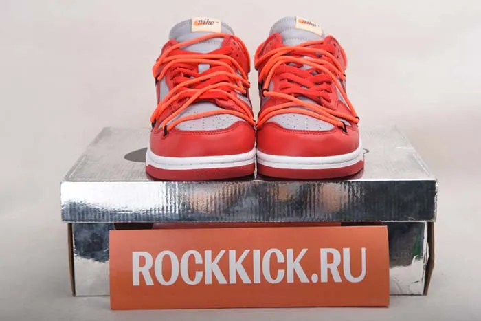 NIKE DUNK LOW OFF-WHITE UNIVERSITY RED - CT0856-600