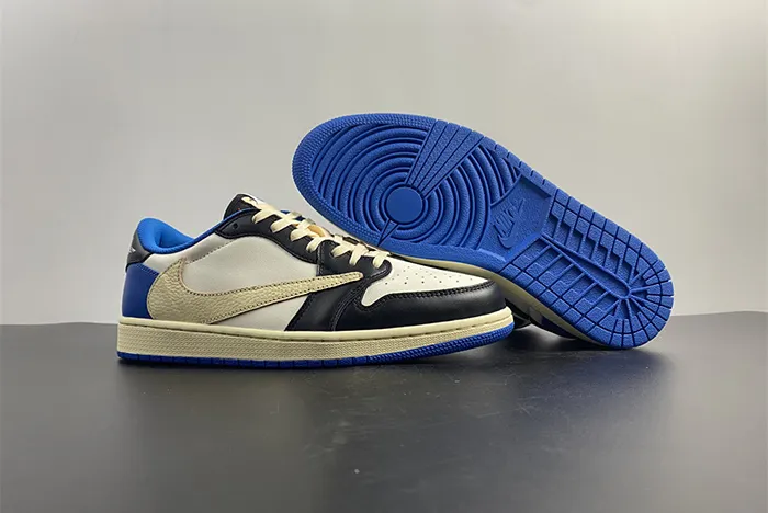 Air Jordan 1x Travis Scott x Fragment Low Military Blue DM7866 140