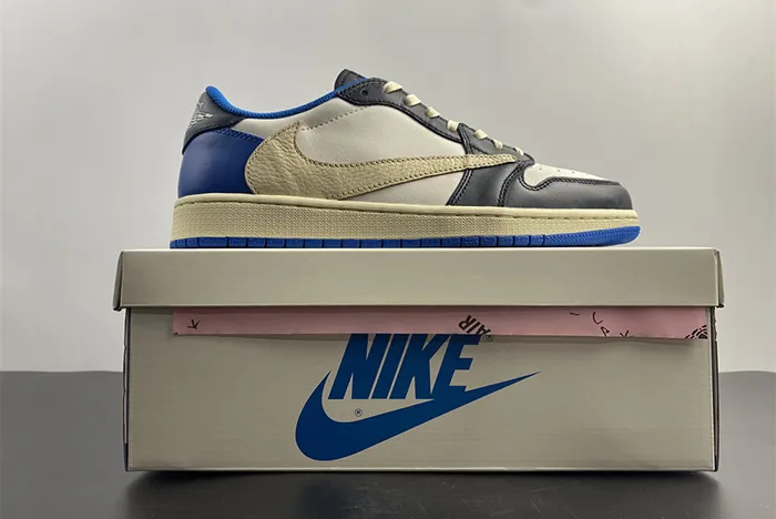 Air Jordan 1x Travis Scott x Fragment Low Military Blue DM7866 140