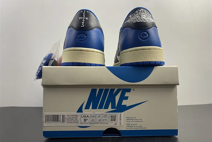 Air Jordan 1x Travis Scott x Fragment Low Military Blue DM7866 140