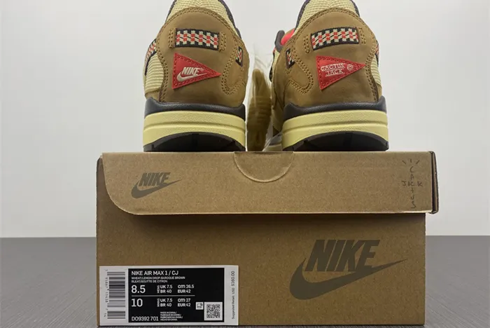 Travis Scott Nike Air Max 1 DO9392 700