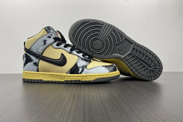NIKE DUNK HIGH BLACK ACID WASH DD9404-700