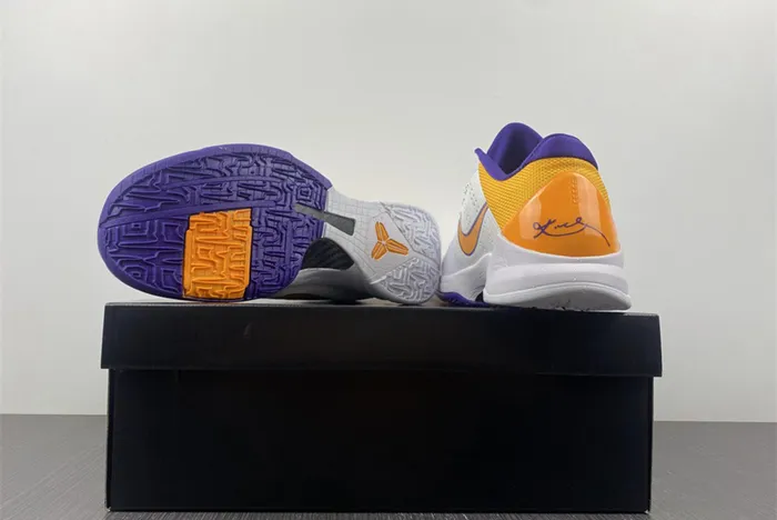 Nike Kobe 5 Lakers White Purple Yellow 386429 102