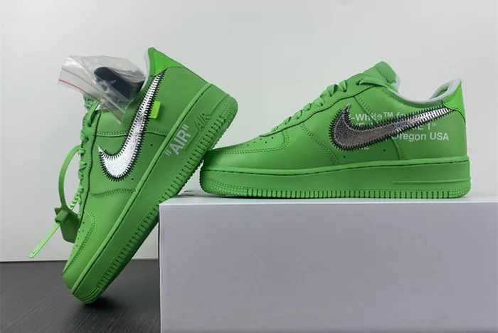 OFF-WHITE Nike Air Force 1 Light Green Spark DX1419-300
