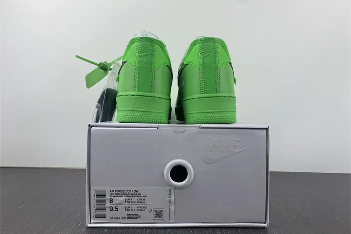 OFF-WHITE Nike Air Force 1 Light Green Spark DX1419-300