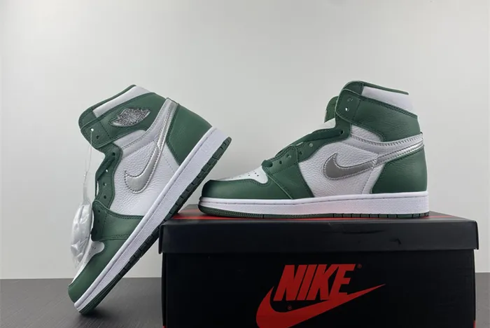 Air Jordan 1 High OG Gorge Green White Metallic Silver DZ5485 303