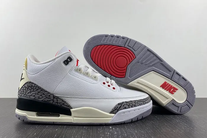 Air Jordan 3 Retro Reimagined Summit White/Fire Red-Black DN3707-100